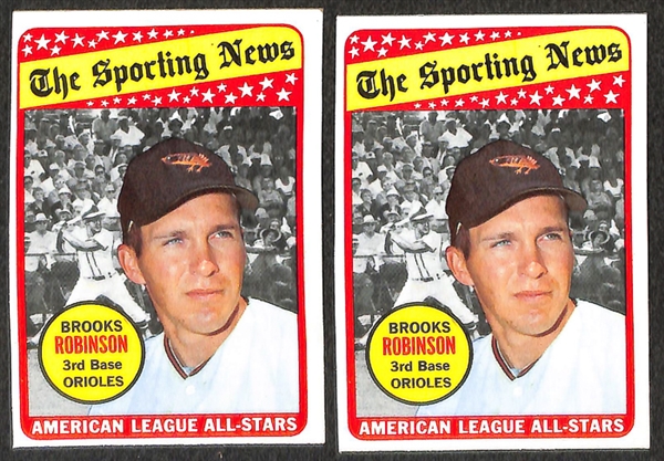 Lot of 79 Brooks Robinson Baseball Cards from 1964-1978