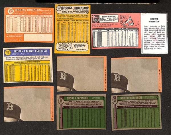 Lot of 79 Brooks Robinson Baseball Cards from 1964-1978