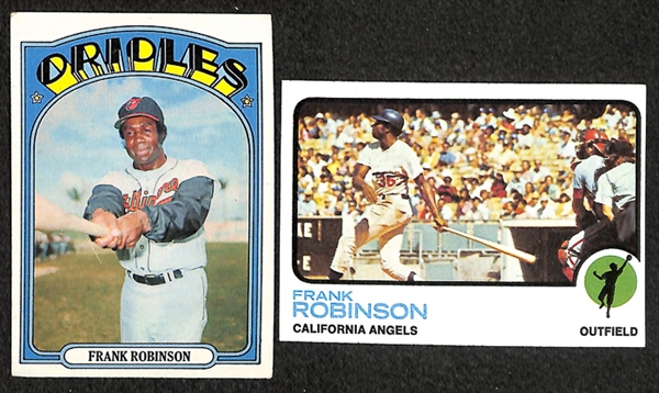 Lot of 63 Frank Robinson Topps Baseball Cards from 1970-1975
