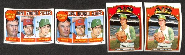 Lot of 77 Topps Baseball Star Cards of Ashburn, Banks, Brock, Fingers, Hunter, & McCovey From 1957-1979