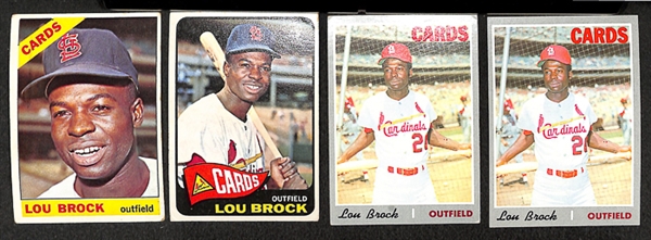 Lot of 77 Topps Baseball Star Cards of Ashburn, Banks, Brock, Fingers, Hunter, & McCovey From 1957-1979