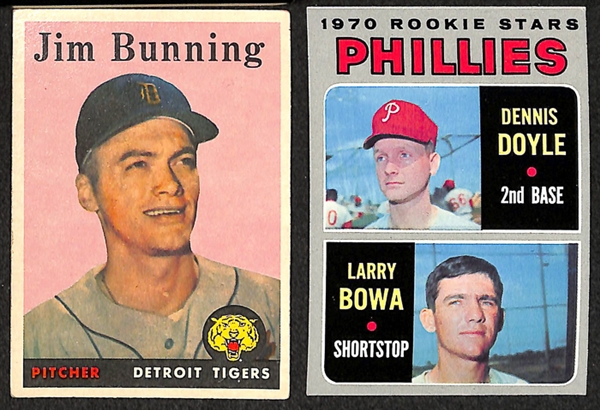 Lot of 44 Topps Rookie Cards of Star Players from 1962-1978 w. 1962 Gaylord Perry