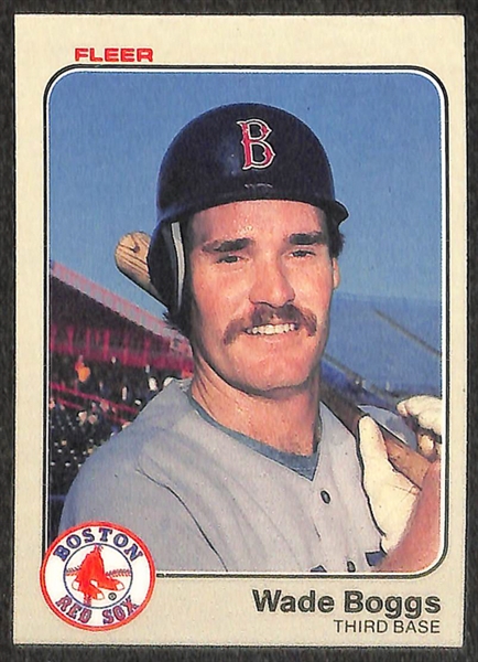 Lot of 58 - 1983 Wade Boggs Rookie Cards - Topps/Donruss/Fleer