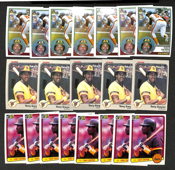 Lot of 20 - 1983 Ryne Sandberg Rookie Cards - Topps/Donruss/Fleer
