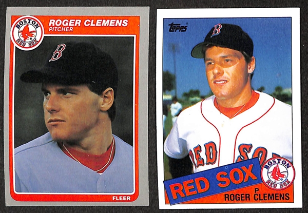 Lot of 63 - 1985 Rookie Cards of Kirby Puckett & Roger Clemens -  Topps/Donruss/Fleer