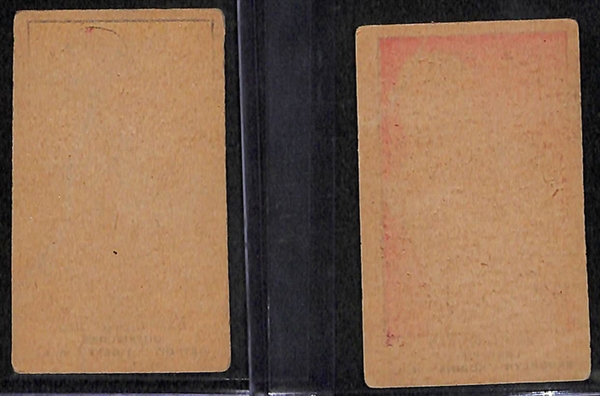 Lot of 2 1920-21 W514 Hall of Famer Cards - Sam Crawford & Zach Wheat