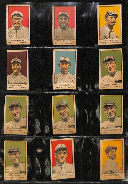 Lot of 30 Assorted 1920 W516-1 Baseball Cards w. Tris Speaker