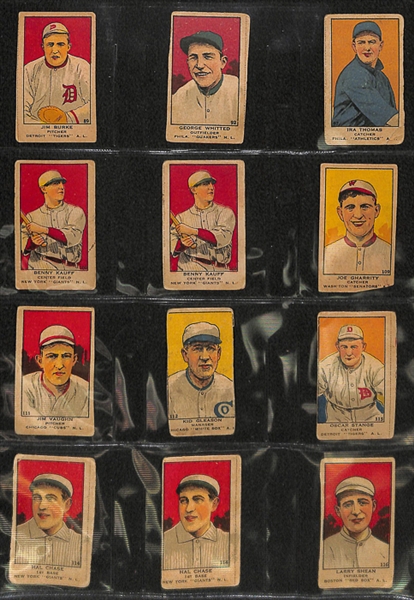 Lot of 33 Assorted 1920-21 W514 Baseball Cards w. Homerun Baker