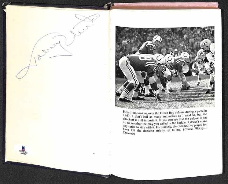 Johnny Unitas Autographed Hardback Book (Beckett LOA)