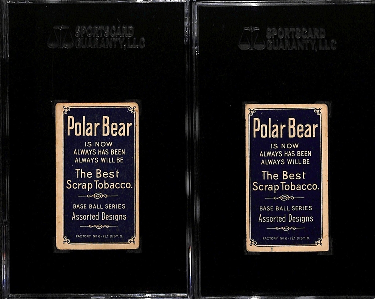 Lot of (2) SGC VG Graded 1909-11 T206 Boston (NL) Polar Bear Cards - (Ferguson SGC 3, Graham SGC 3)