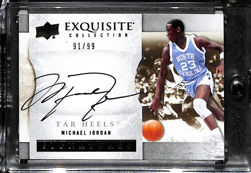 2012-13 Upper Deck Exquisite Michael Jordan Autograph #ed 91/99