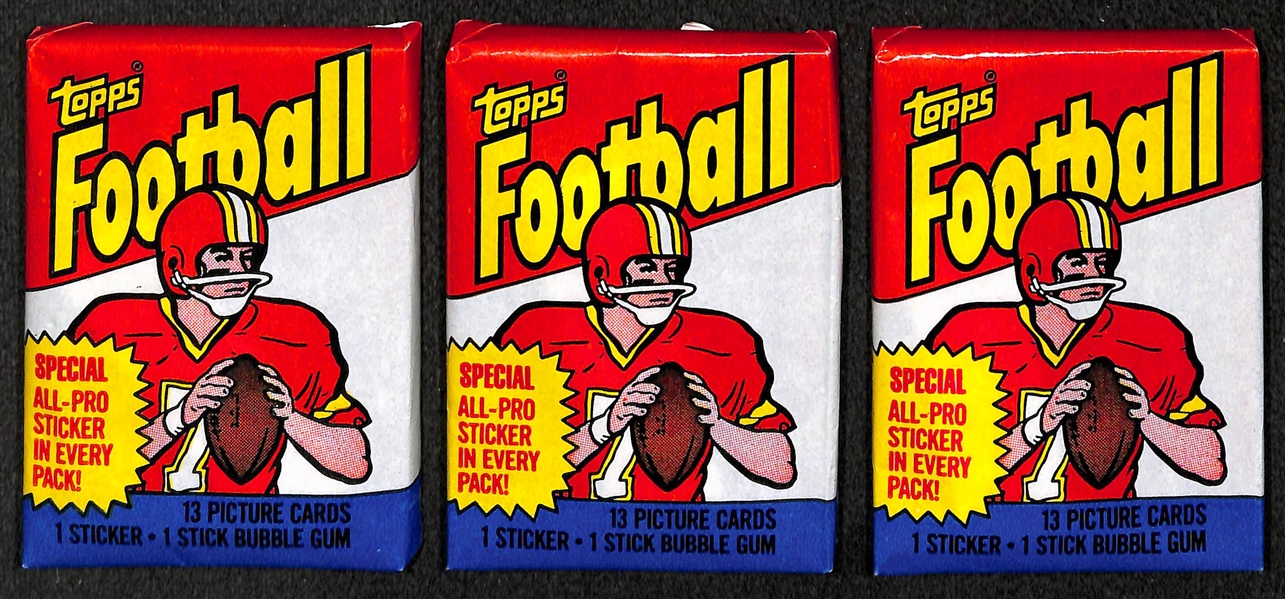 9 - 1983 Topps Football Sealed Wax Packs