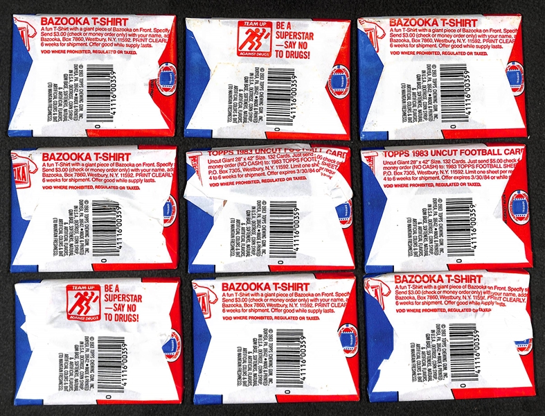 9 - 1983 Topps Football Sealed Wax Packs