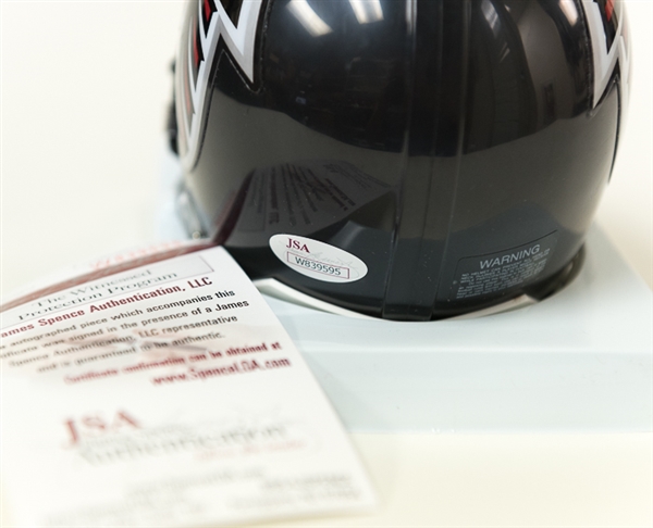 Julio Jones (Atlanta Falcons Star Receiver) Signed Falcons Mini Helmet (JSA)