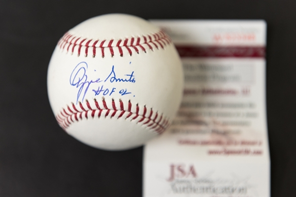 Lot of (2) HOF Signed Baseballs - Ozzie Smith (JSA) and Roberto Alomar (MLB)