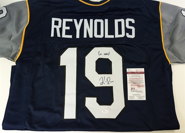 Keenan Reynolds Signed Navy Midshipmen Style Jersey w/ Go Navy! Inscription (JSA COA)
