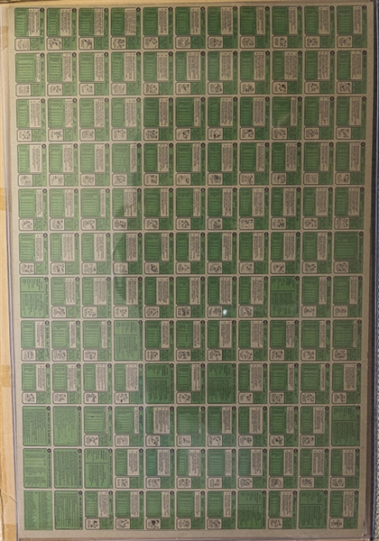 1974 Topps Baseball Uncut Sheet w. Nolan Ryan 