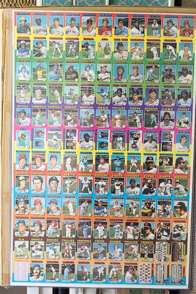 1975 Topps Baseball Uncut Sheets w. Nolan Ryan