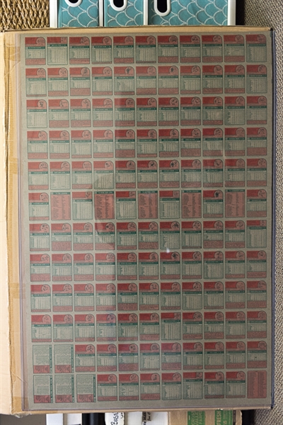 1975 Topps Baseball Uncut Sheets w. Nolan Ryan