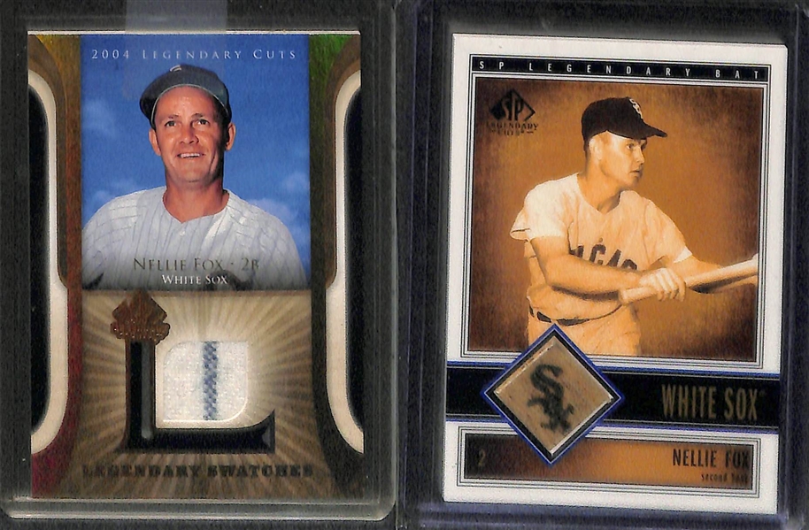 Lot of (16) Nellie Fox Baseball Baseball Bat & Jersey Relic Cards