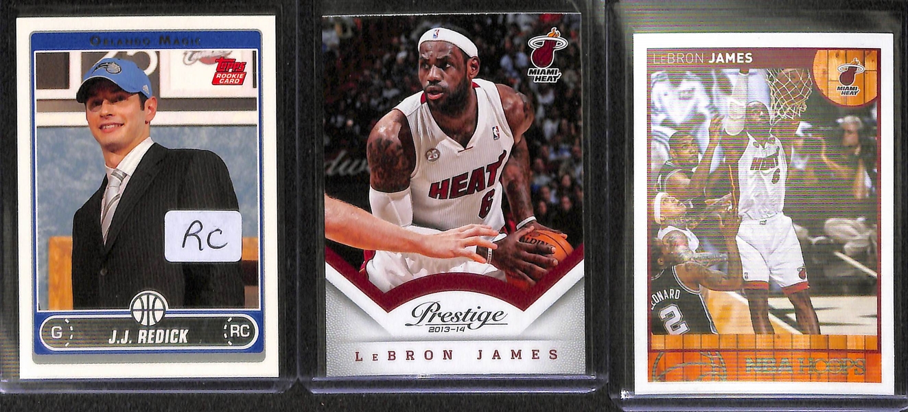  Lot of Over 50 Basketball Insert, Star, Jersey & Rookie Cards!  Inc. Magic Johnson Autograph, (4) Harden Rookie, 2 D. Russell Rookie