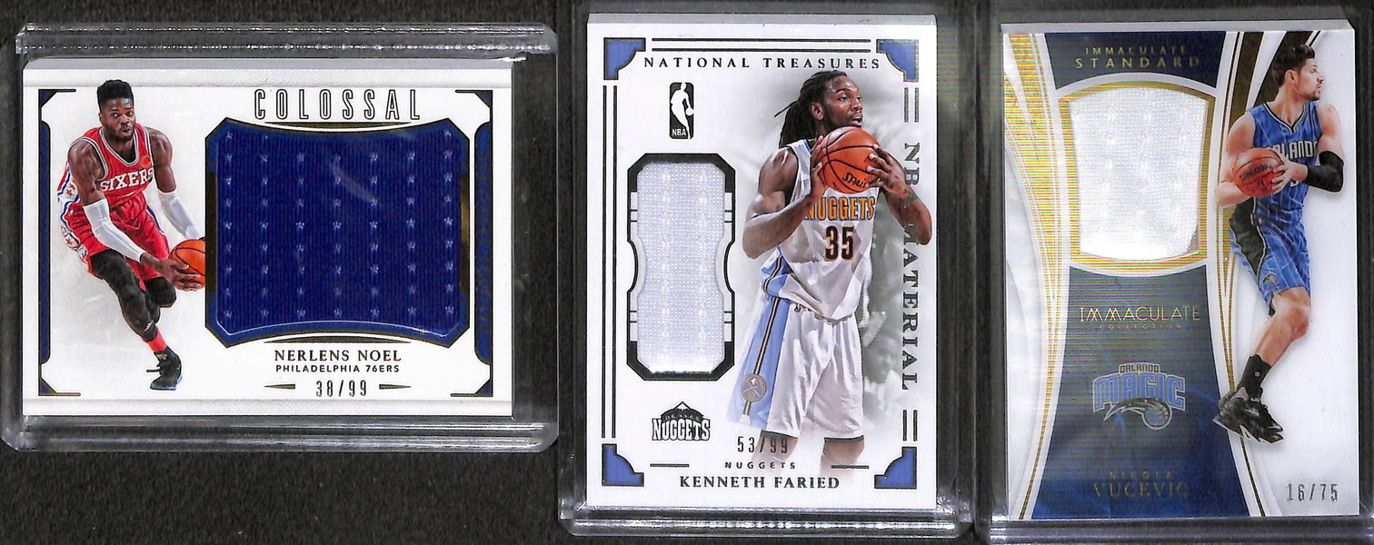  Lot of Over 50 Basketball Insert, Star, Jersey & Rookie Cards!  Inc. Magic Johnson Autograph, (4) Harden Rookie, 2 D. Russell Rookie
