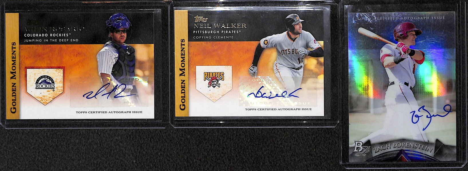 Lot of Over 50 Certified Baseball Autograph Cards w/ Chris Sale, Adrian Beltre, Sandy Alderson, Starling Marte, Jorge Mateo, and Ike Davis