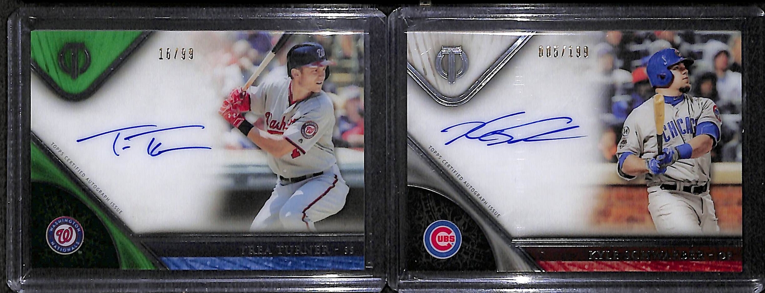 Lot of 30 Certified Baseball Autograph Cards w/ Luis Aparicio, Bruce Sutter, Kyle Schwarber, Trea Turner, Adam Haseley (Phillies) #ed/25, and Stephen Piscotty