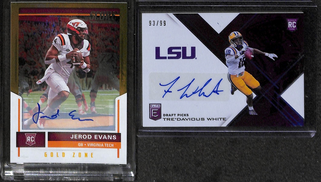 Lot of (48) Certified 2017 Football Autograph Rookie Cards w/DeShone Kizer, Corey Smith, Jerod Evans, Cooper Kupp, Shelton Gibson, Mitch Leidner, Corey Clement, & Montae Nicholson