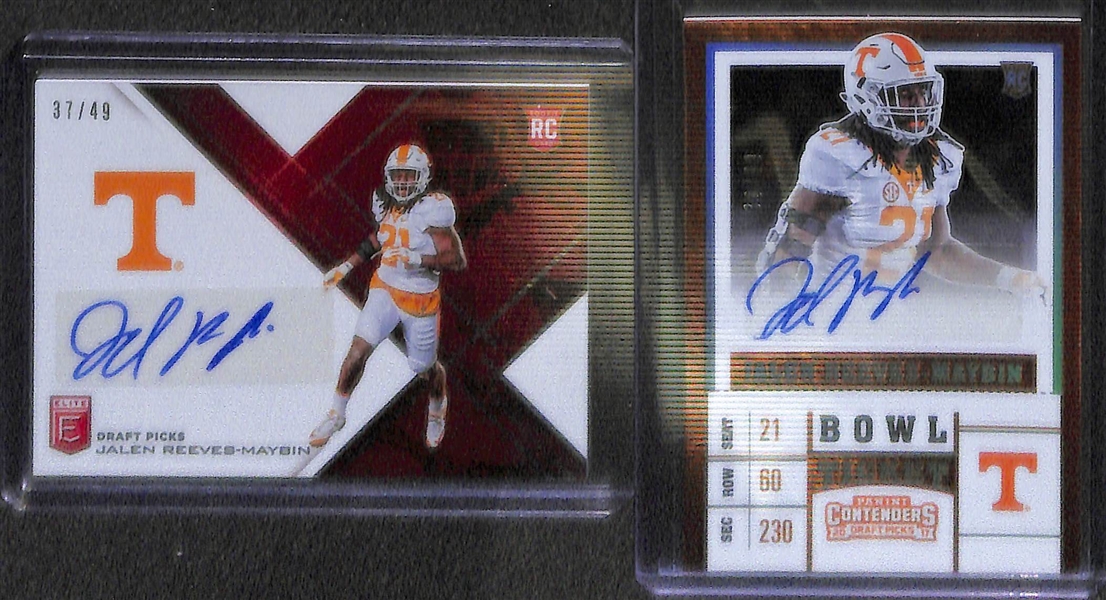 Lot of (48) Certified 2017 Football Autograph Rookie Cards w/DeShone Kizer, Corey Smith, Jerod Evans, Cooper Kupp, Shelton Gibson, Mitch Leidner, Corey Clement, & Montae Nicholson