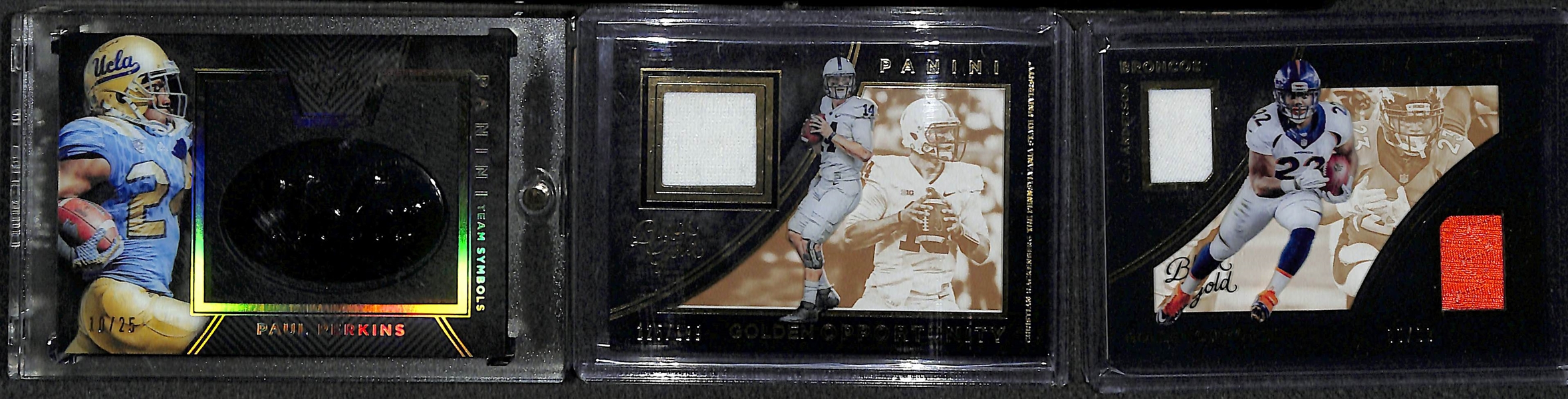 Lot of (30) 2016 Panini Black Gold Certified Football Autograph, Jersey, and Insert Cards (mostly rookies) w/ Dan Marino, Carson Wentz, Joey Bosa (Patch), Joe Namath,  Quad Relics, Derrick Henry, +