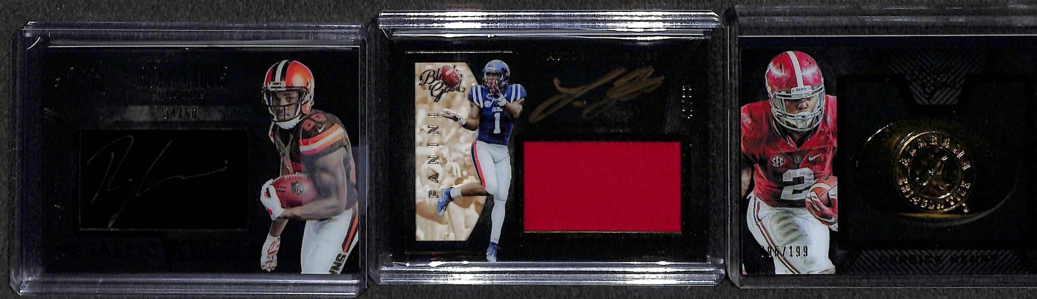 Lot of (30) 2016 Panini Black Gold Certified Football Autograph, Jersey, and Insert Cards (mostly rookies) w/ Dan Marino, Carson Wentz, Joey Bosa (Patch), Joe Namath,  Quad Relics, Derrick Henry, +