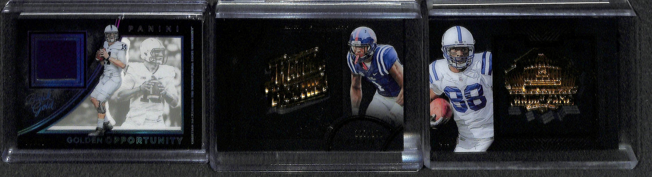 Lot of (30) 2016 Panini Black Gold Certified Football Autograph, Jersey, and Insert Cards (mostly rookies) w/ Dan Marino, Carson Wentz, Joey Bosa (Patch), Joe Namath,  Quad Relics, Derrick Henry, +
