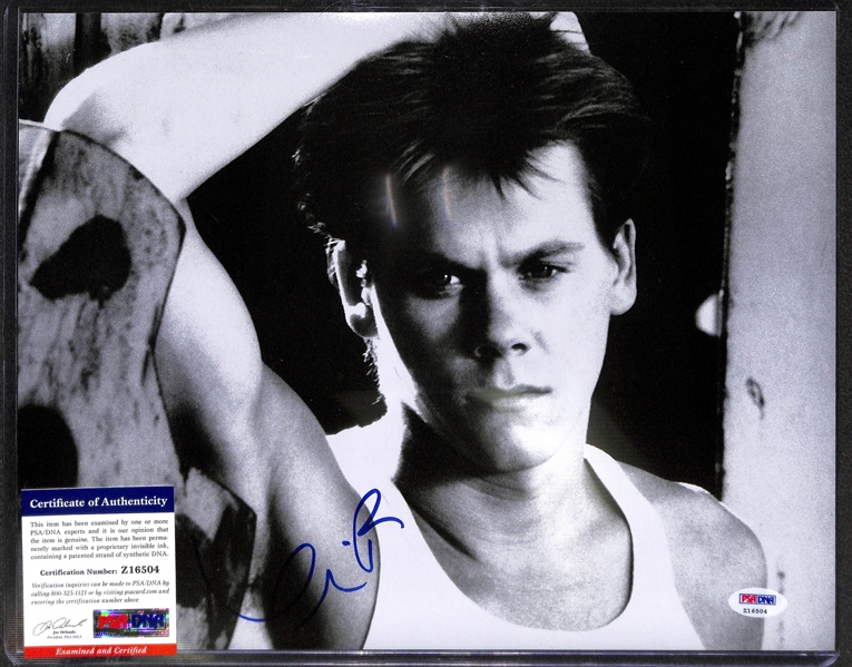 Lot of 3 Entertainer Signed Pieces w. Kevin Bacon & Bill Cosby
