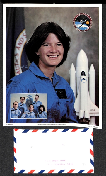  Sally Ride & Charles McKnight Autographed Envelope Lot