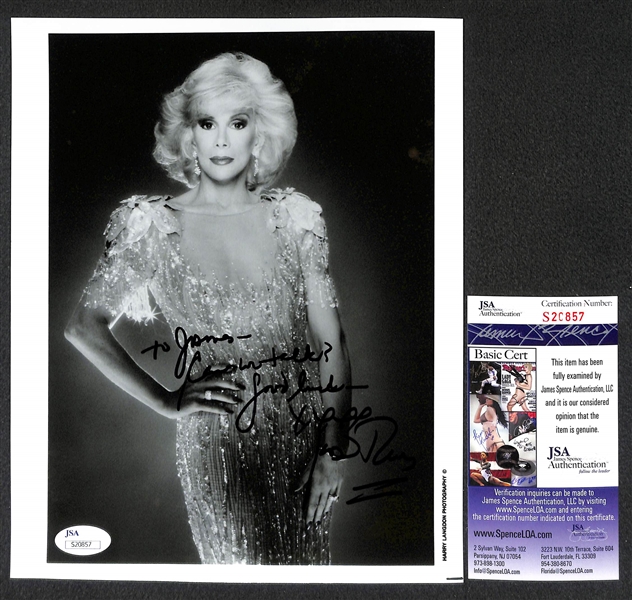 Lot of 3 - 8 x 10 Autographed Photos of Joan Rivers, Maria Shriver, & Barbara Walters - All JSA