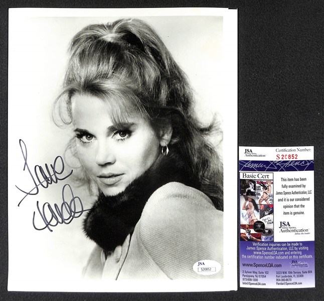 Lot of 5 - Female Actress Autographs w. Jane Fonda - All JSA