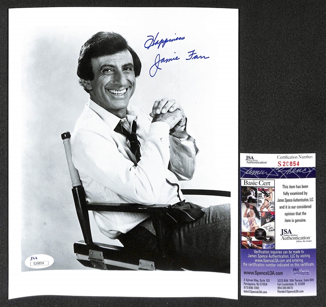 Jonathan Winters & Jamie Farr Autographed 8 x 10 Black & White Photos - JSA