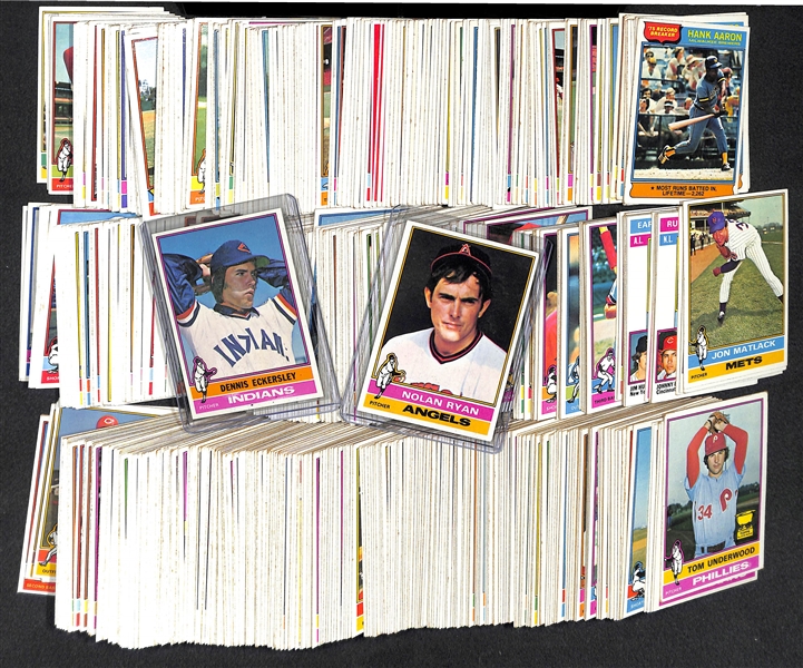 1976 Topps Baseball Complete Set w. Eckersley Rookie Card