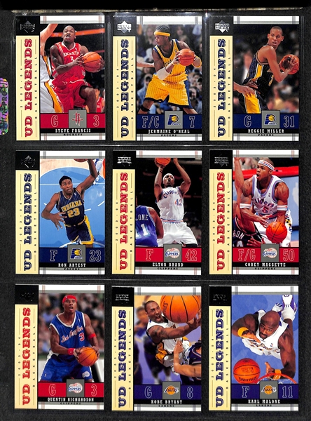2 Complete Basketball Sets - 2003-04 Upper Deck Legends & 2003-04 Upper Deck Triple Dimensions (each set includes 90 cards)