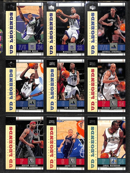 2 Complete Basketball Sets - 2003-04 Upper Deck Legends & 2003-04 Upper Deck Triple Dimensions (each set includes 90 cards)