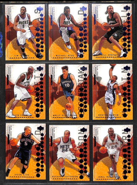 2 Complete Basketball Sets - 2003-04 Upper Deck Legends & 2003-04 Upper Deck Triple Dimensions (each set includes 90 cards)