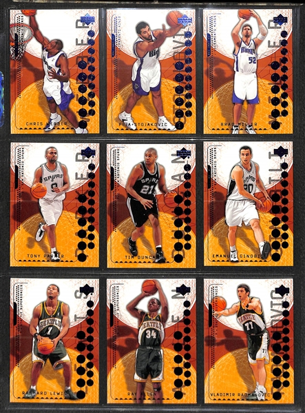 2 Complete Basketball Sets - 2003-04 Upper Deck Legends & 2003-04 Upper Deck Triple Dimensions (each set includes 90 cards)