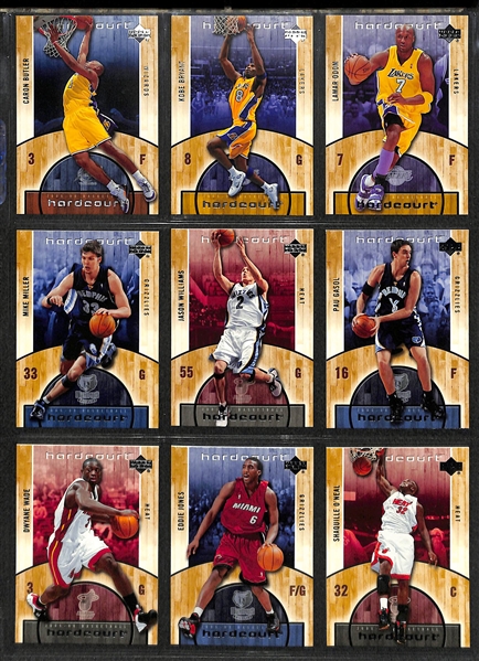 5 Complete Upper Deck Basketball Base Sets 2000-01 though 2005-06 - Various UD Product Lines (each set includes 90 cards)