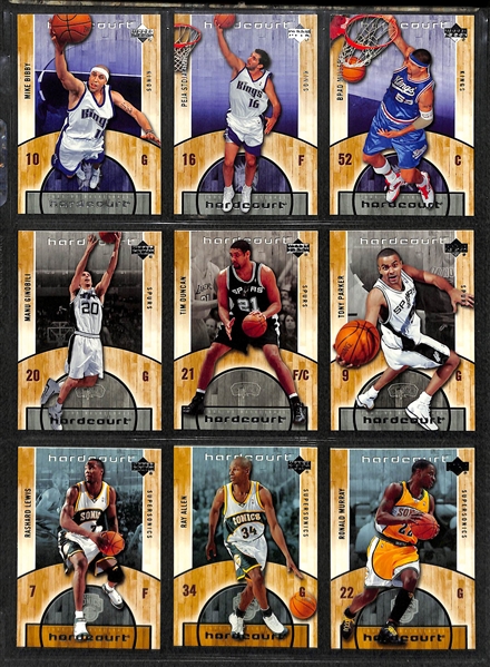 5 Complete Upper Deck Basketball Base Sets 2000-01 though 2005-06 - Various UD Product Lines (each set includes 90 cards)