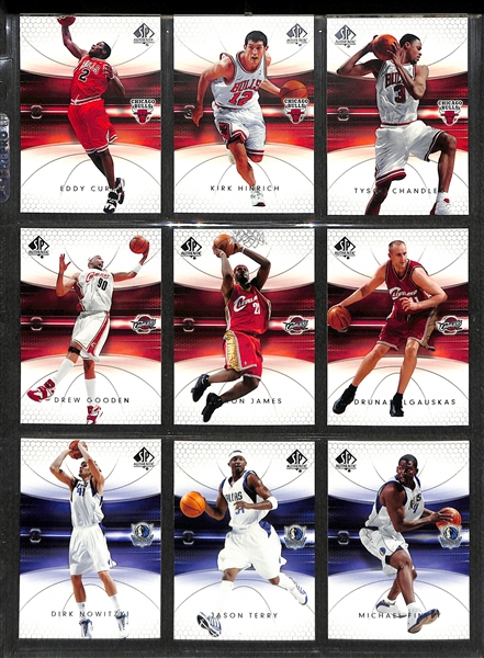5 Complete Upper Deck Basketball Base Sets 2000-01 though 2005-06 - Various UD Product Lines (each set includes 90 cards)