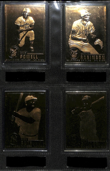 22 Kt Gold Baseball Complete Set - Danbury Mint 1996