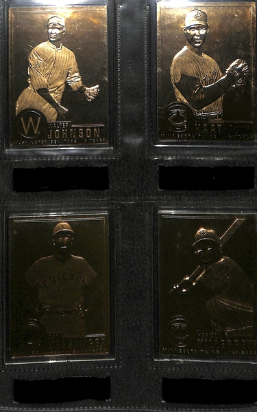 22 Kt Gold Baseball Complete Set - Danbury Mint 1996