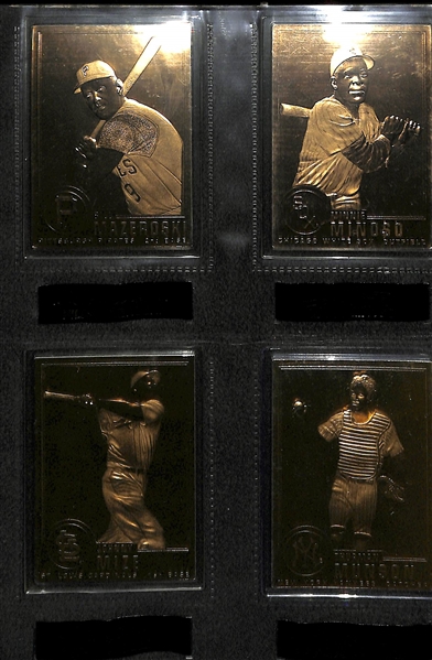 22 Kt Gold Baseball Complete Set - Danbury Mint 1996