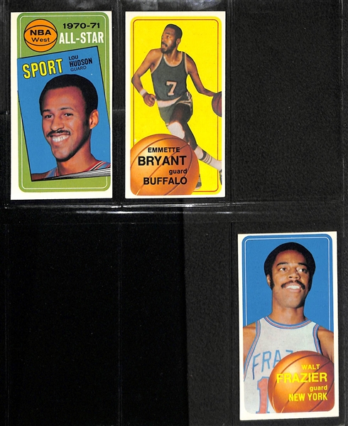 1970-71 Topps Basketball Second Series Partial Set of 51 Cards w. Jerry West & Willis Reed